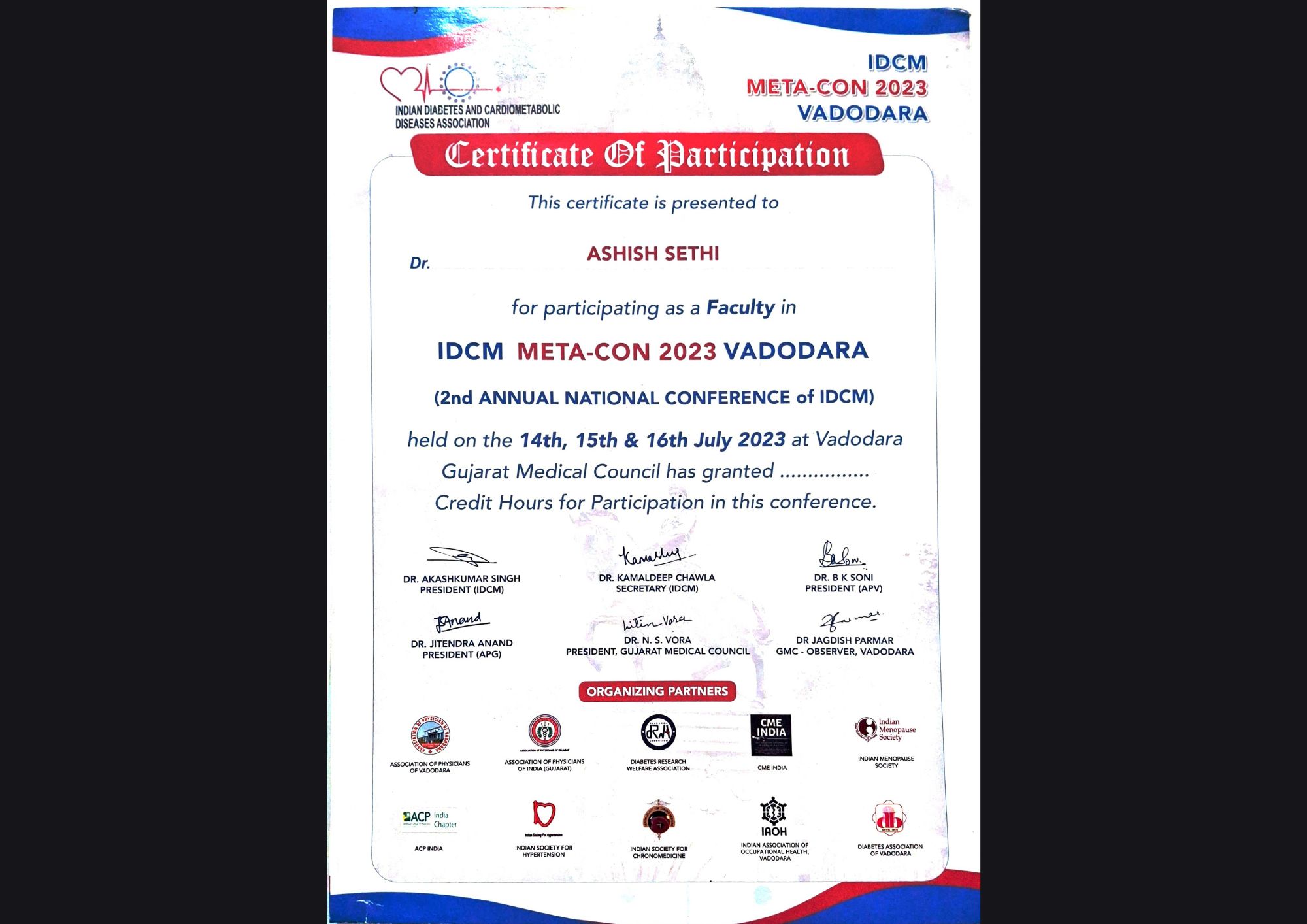 Conference Certificates 05