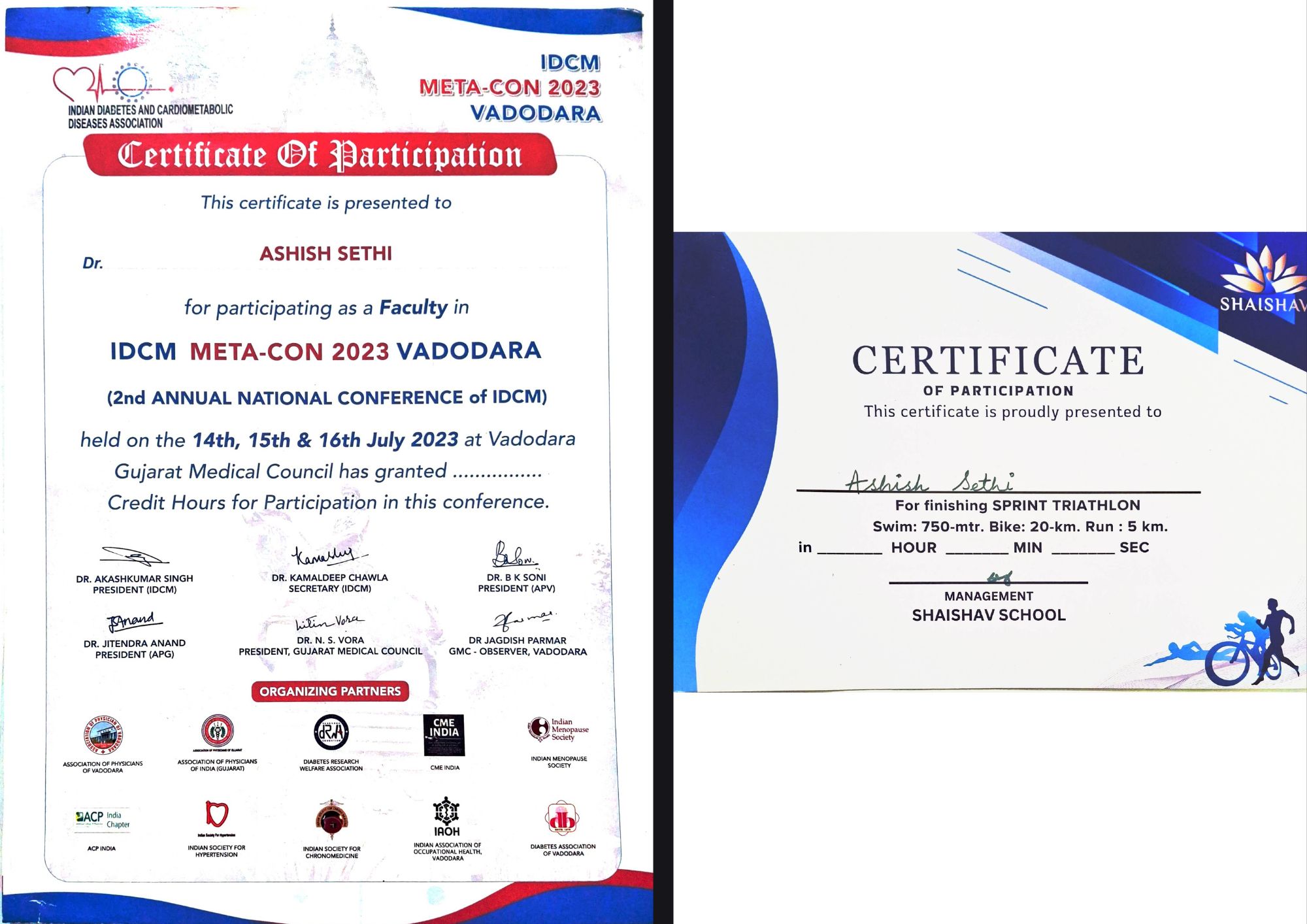 Conference Certificates 13