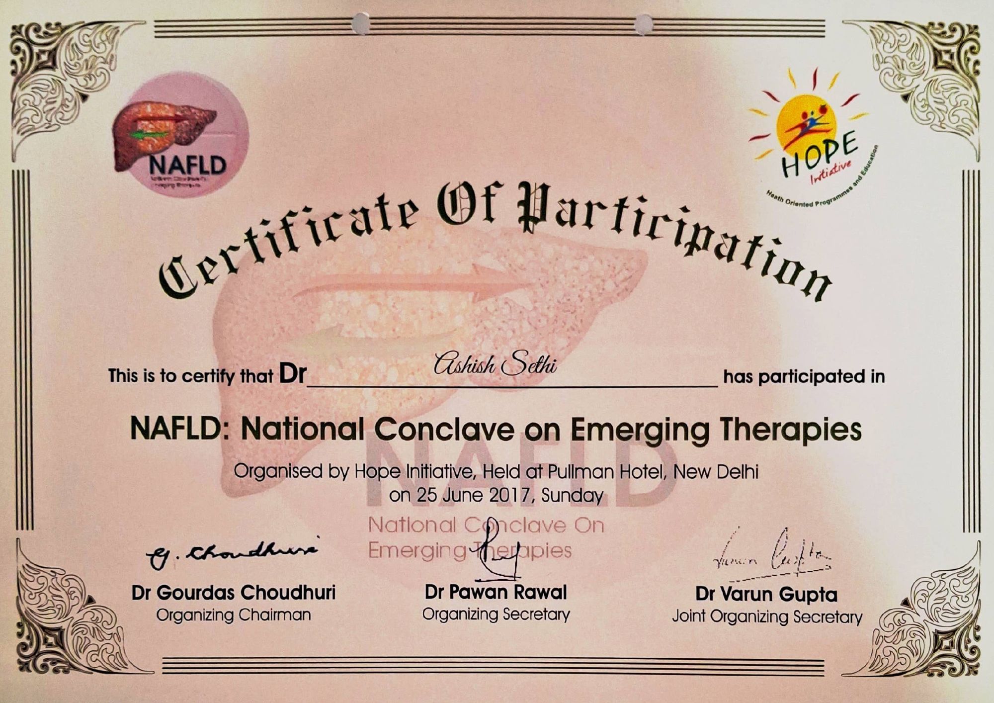 Conference Certificates 18