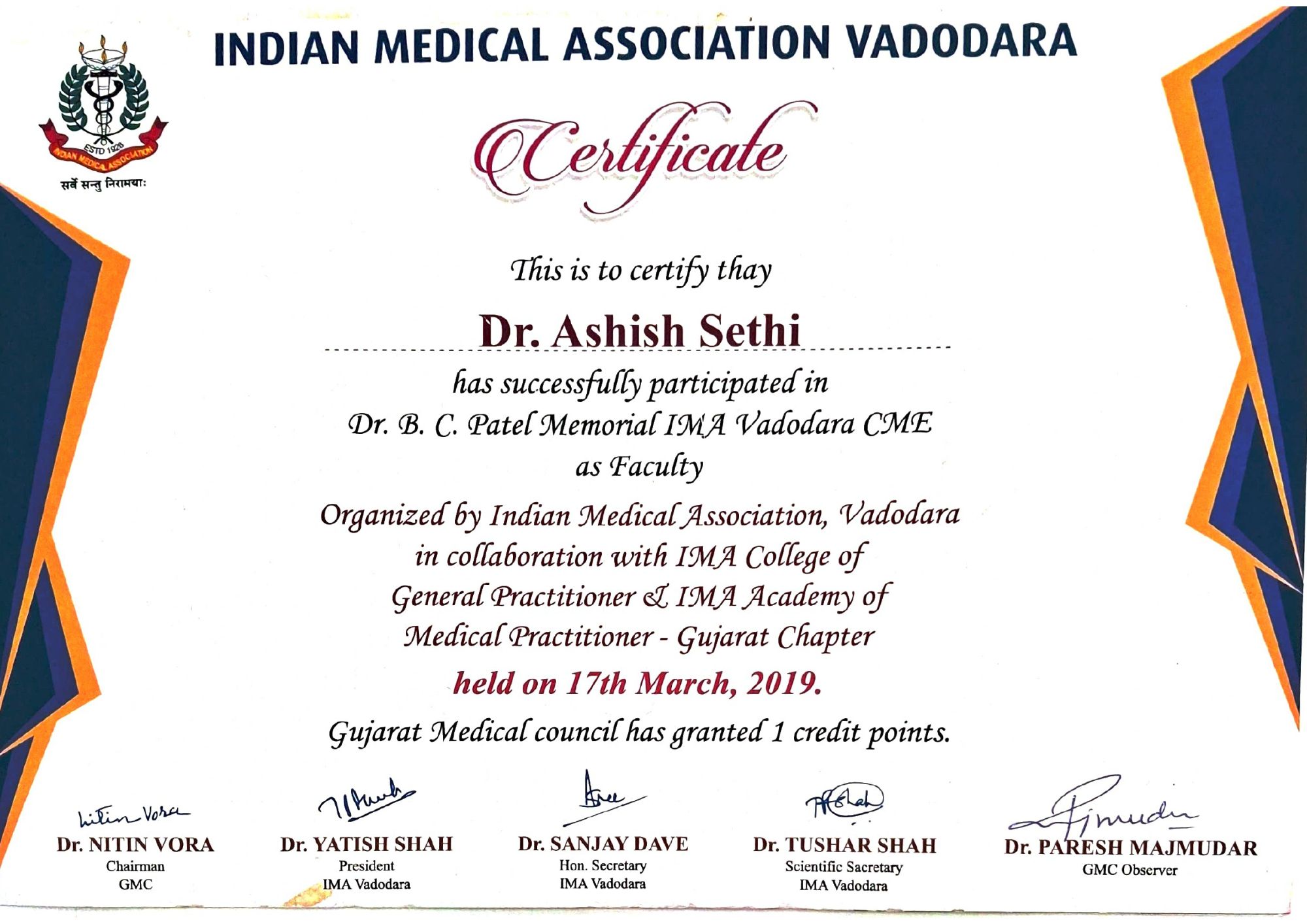 Conference Certificates 22